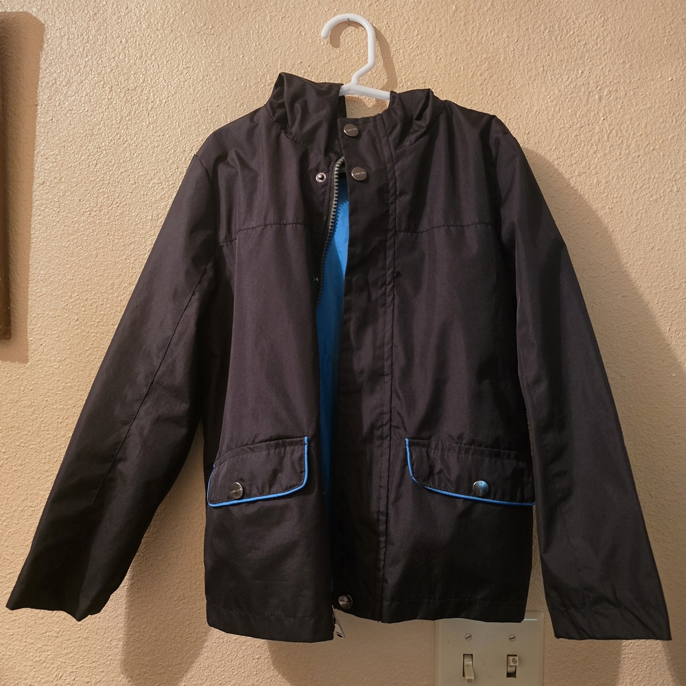 Perry Ellis Black Jacket with Blue Trim